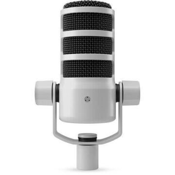 PodMic USB Kardioid Dinamik Mikrofon (Beyaz)