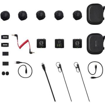 Wireless Pro 2 Kişilik Kablosuz Yaka Mikrofonu