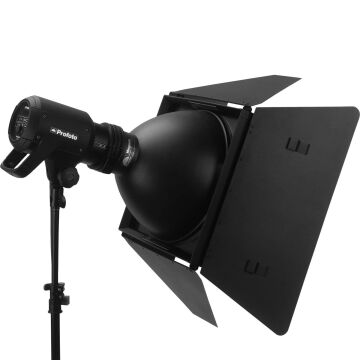 Magnum Reflektör için 337mm 4 Yapraklı Barndoor Set (100715)