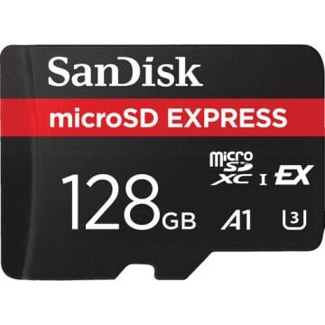 128GB Express 880 mb/s A1 MicroSDXC Hafıza Kartı