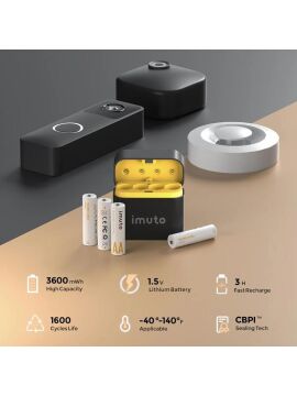 3600MWH Aa Şarj Edilebilir Lityum Pil Seti (4’lü) Hızlı Şarj Cihazı