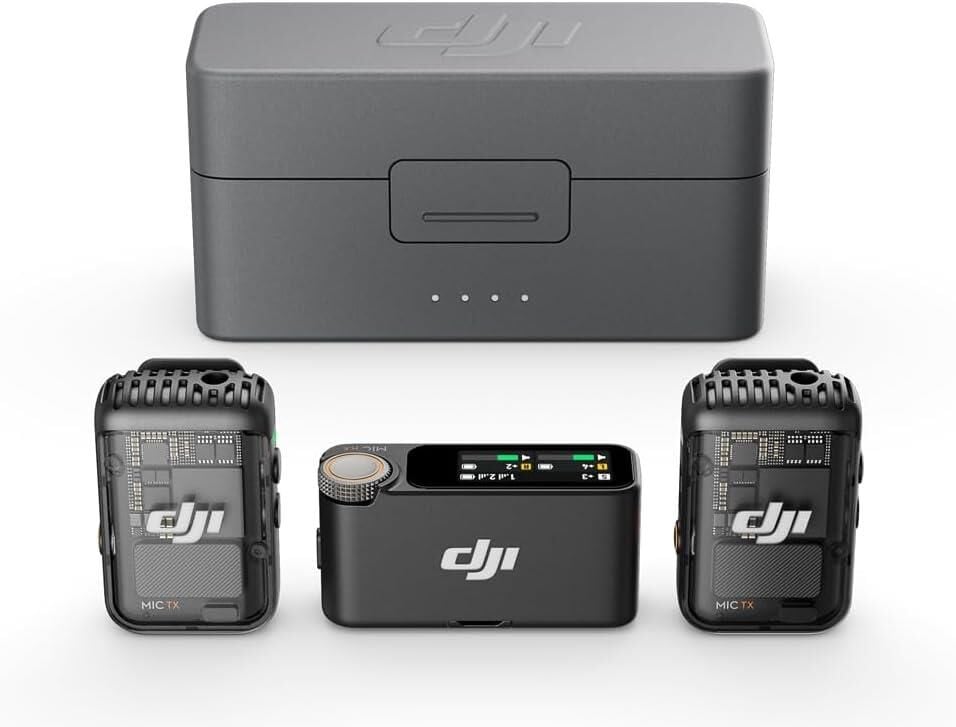 MIC 2 (2 TX + 1 RX + Charging Case) 2 Konuşmacılı Kablosuz Mikrofon Sistemi