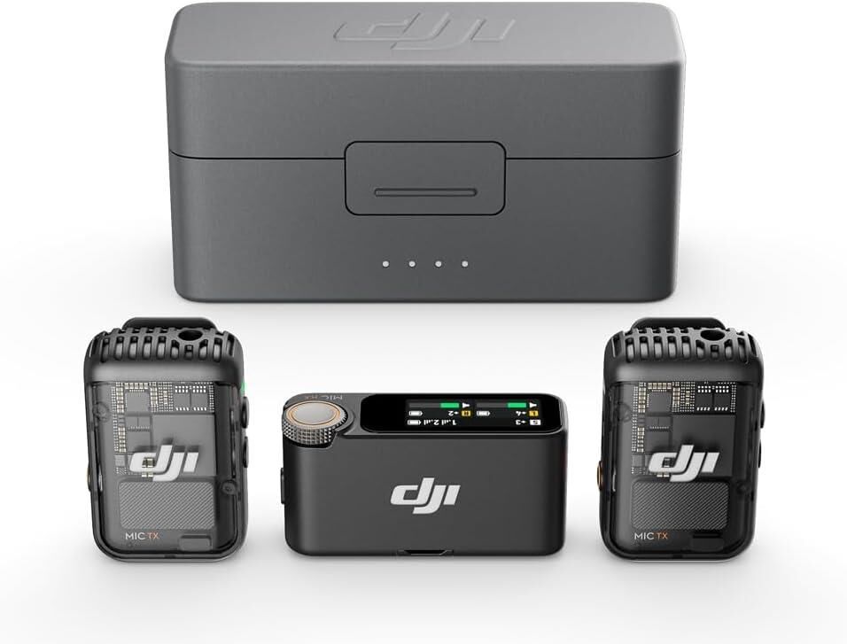 MIC 2 (2 TX + 1 RX + Charging Case) 2 Konuşmacılı Kablosuz Mikrofon Sistemi