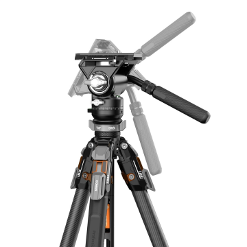 T1SV5 Snap-Open Karbon Fiber Tripod + V5 Fluid Head