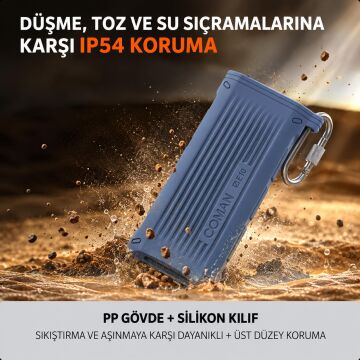 E10 Taşınabilir Yüksek Hızlı Kart Okuyucu (Mavi)