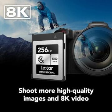 Lexar Professional 256GB CF Express Type B Sılver Serisi Hafıza Kartı