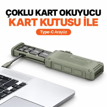 E10 Taşınabilir Yüksek Hızlı Kart Okuyucu (Yeşil)