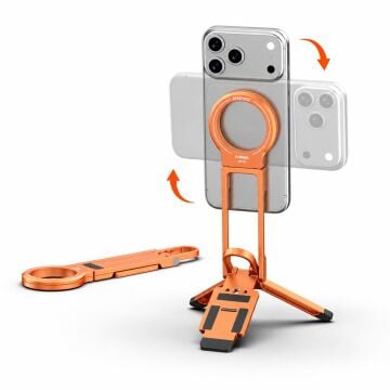 DP58 Çok Açılı Manyetik Telefon Tripodu (Turuncu)