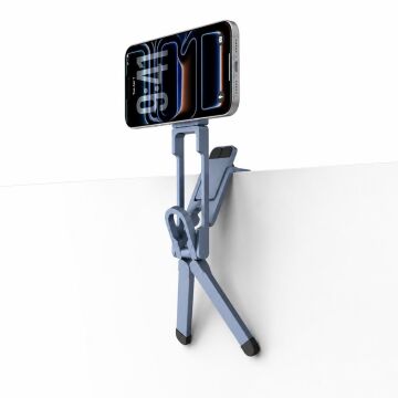 DP58 Çok Açılı Manyetik Telefon Tripodu (Mavi)