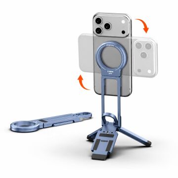 DP58 Çok Açılı Manyetik Telefon Tripodu (Mavi)