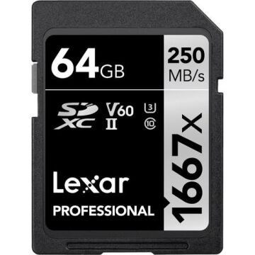 Professional 64GB 1667x SDXC UHS-II SD Hafıza Kartı