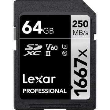 Professional 64GB 1667x SDXC UHS-II SD Hafıza Kartı