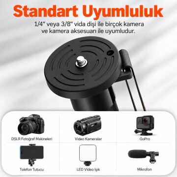 DK287A Alüminyum Monopod