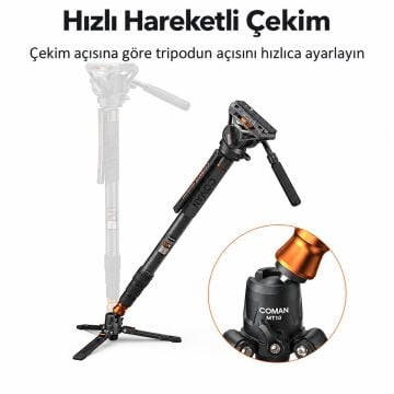 DX428C Karbon Fiber Monopod + Q6 Video Fluid Head