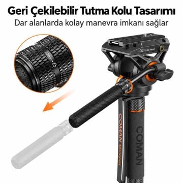 DX428C Karbon Fiber Monopod + Q6 Video Fluid Head