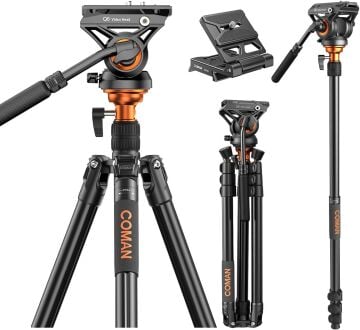 FF06S Alüminyum Video Tripod + Q6 Video Fluid Head