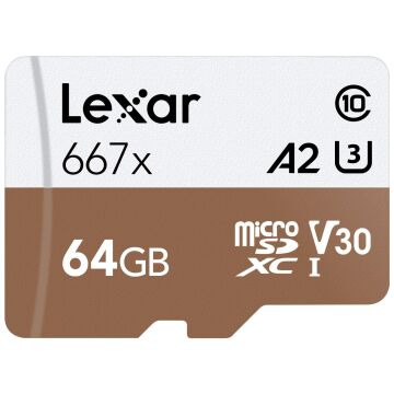 Professional 64GB 667x Video MicroSDXC UHS-I Hafıza Kartı