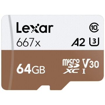 Professional 64GB 667x Video MicroSDXC UHS-I Hafıza Kartı