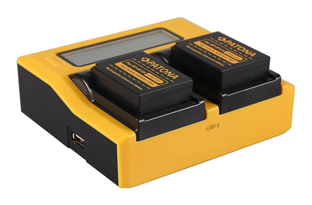 Fuji NPW126 Bataryalar İçin Dual LCD / USB Şarj Ünitesi (7645)