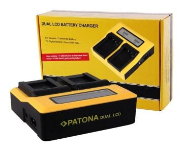 Fuji NPW126 Bataryalar İçin Dual LCD / USB Şarj Ünitesi (7645)