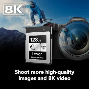 Professional 128 GB CF Express Type B Silver Hafıza Kartı