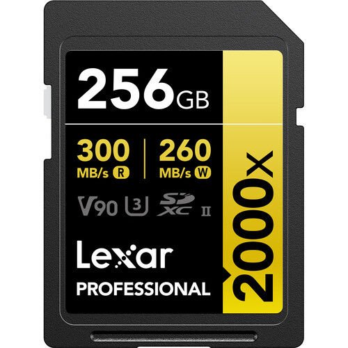 256 GB 2000X SDXC UHS-II SD Hafıza Kartı