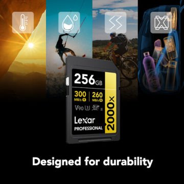256 GB 2000X SDXC UHS-II SD Hafıza Kartı