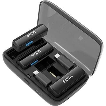 Boyalink All-In-One Kablosuz İkili Yaka Mikrofonu