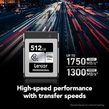 Professional 512 GB CF Express Type B Silver Hafıza Kartı
