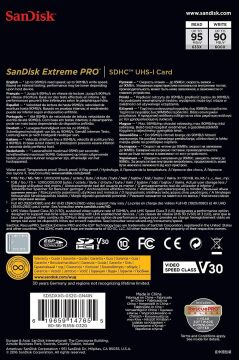 32GB Extreme Pro SDHC UHS-I SD Hafıza Kartı