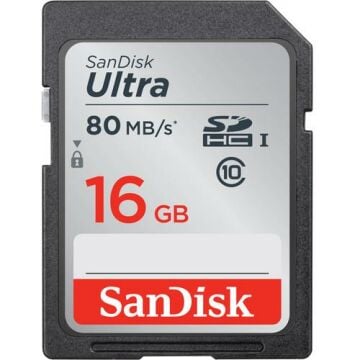 Ultra 16GB SDHC UHS-I 80 MB/s SD Hafıza Kartı