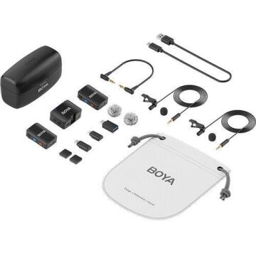 Boya Boyamic All-In-One Kablosuz İkili Yaka Mikrofonu