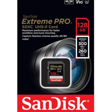 Extreme Pro 128GB SDXC UHS-II SD Hafıza Kartı