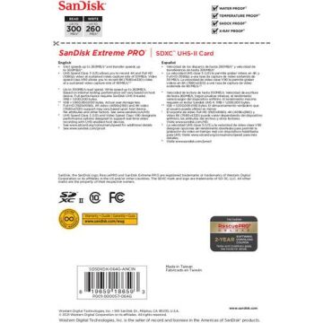 Extreme Pro 64GB SDXC UHS-II SD Hafıza Kartı