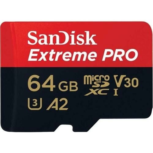 64GB Extreme Pro MicroSDXC UHS-I 170 mb/s V30 MicroSD Hafıza Kartı