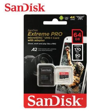 64GB Extreme Pro UHS-I MicroSDXC Hafıza Kartı