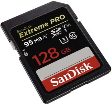 128GB Extreme Pro SDXC UHS-I SD Hafıza Kartı