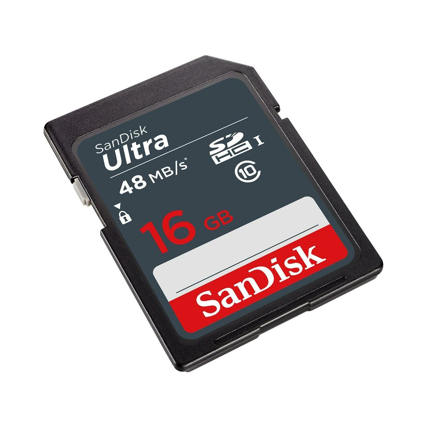 16GB Ultra SDHC UHS-I 48 MB/s SD Hafıza Kartı