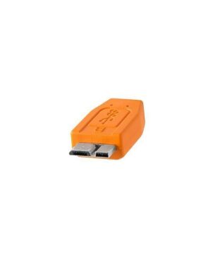 TetherPro USB 3.0 to Micro-B Turuncu 30 cm Bağlantı Kablosu