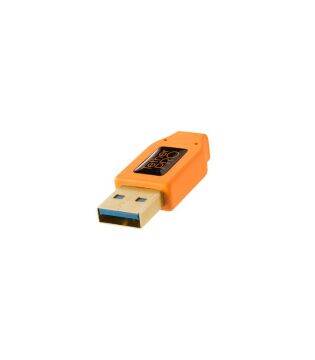 TetherPro USB 3.0 to Micro-B Right Angle Dik Açılı 4.6 m Bağlantı Kablosu