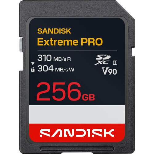 256GB Extreme Pro 310 mb/s V90 UHS-II SDXC Hafıza Kartı