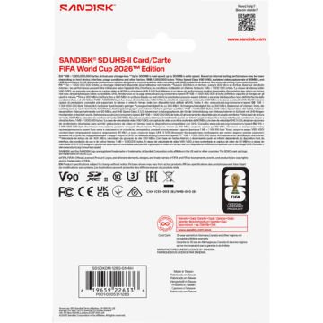 SDSDXDM-128G-GN4IH 128GB Extreme Pro UHS-II 300 mb/s V90 SDXC Hafıza Kartı ( World Cup 2026 Edition )