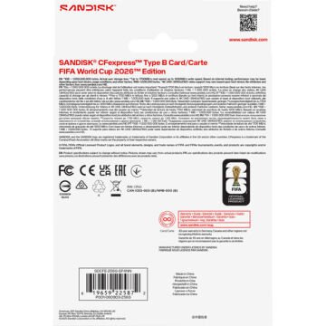 SDCFE-256G-GF4NN 256GB Extreme Pro 1700 mb/s CF Express Type B Hafıza Kartı ( World Cup 2026 Edition )