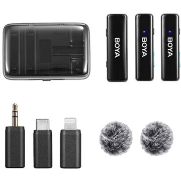 Boyalink All-In-One Kablosuz İkili Yaka Mikrofonu