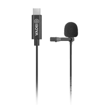 BY-M3 Type-C Kablolu Telefon Yaka Mikrofonu