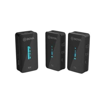 BY-XM6-S2 Kablosuz İkili Yaka Mikrofonu