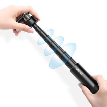 MT-76 Go-Quick II 1.5 mt. Aksiyon Kamerası için Manyetik Uzatılabilir Selfie Çubuğu