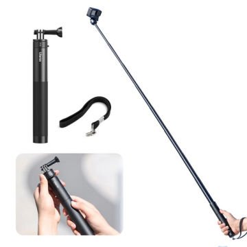 MT-76 Go-Quick II 1.5 mt. Aksiyon Kamerası için Manyetik Uzatılabilir Selfie Çubuğu