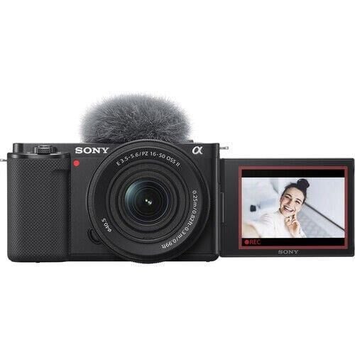 ZV-E10 Aynasız Fotoğraf Makinesi + E PZ 16-50mm f/3.5-5.6  Lens Kit Dijital Fotoğraf Makinesi