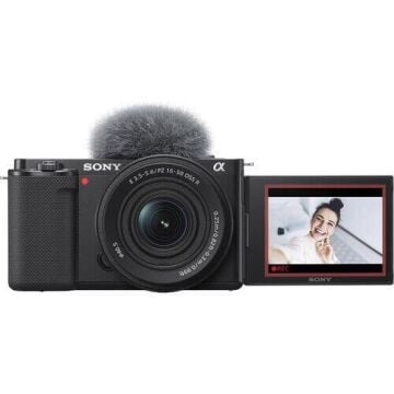ZV-E10 Aynasız Fotoğraf Makinesi + E PZ 16-50mm f/3.5-5.6  Lens Kit Dijital Fotoğraf Makinesi